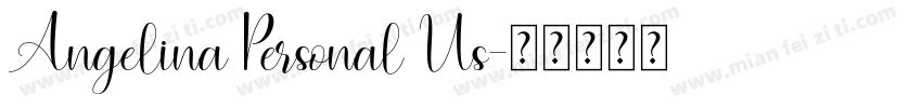 Angelina Personal Us字体转换